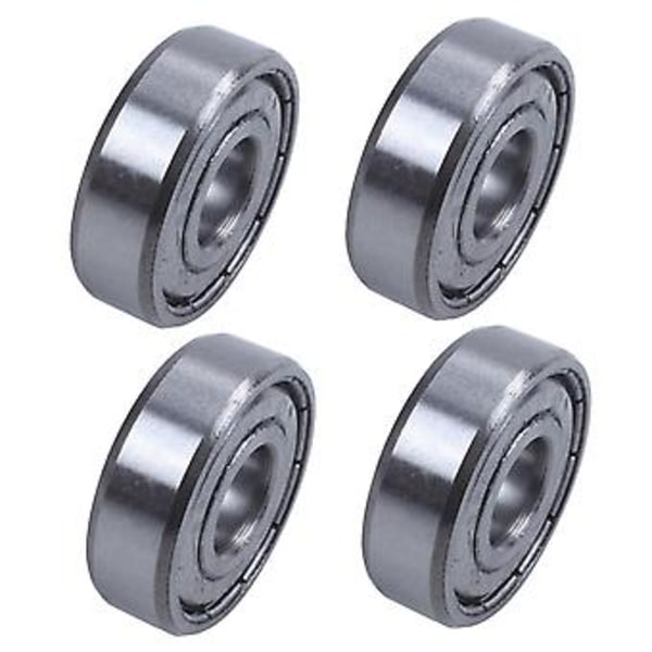 4x 6201z 12x32x10mm Dubbelskärmad Djupgående Kullager