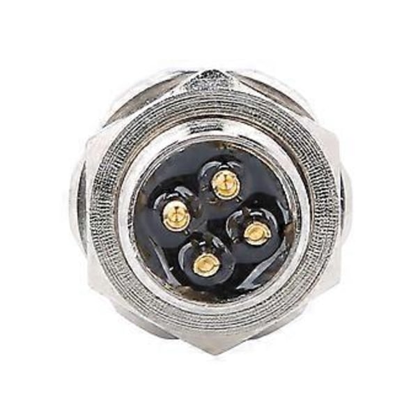 Vanntett Kobling Gjengepanel Frontmonteringskontakt Elektrisk Krets Tilbehør M12BS4