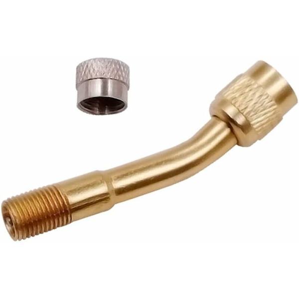 Ventilforlengelse Ventilforlengelsesadapter Dekkadapter 6 stk Dekkventilforlengelse Profesjonell Dekk Messing Dekkventilsett for Bil Lastebil Motorsykkel