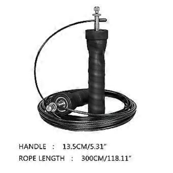 Speed Jump Rope, Smidig Kullagerrotation, för 3m Justerbar Längd Hoppning