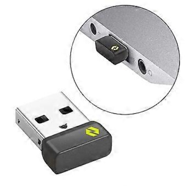 Multi-Enhets USB Trådløs Mottaker Bolt USB Dongle Adapter for Logitech Mx Keys mini POP Keys Tastatur Mus