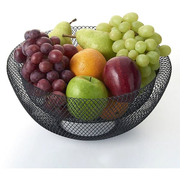Dobbeltlags smidd jern fruktkurv stue husholdning fruktfat tørket frukt godteri oppbevaringskurv
