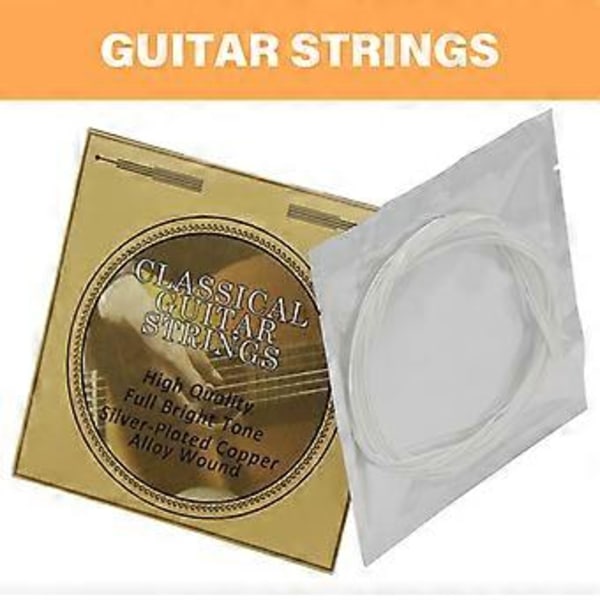 6 stk. .028-.043 6-strengs akustiske guitarstrenge til begyndere og udøvere