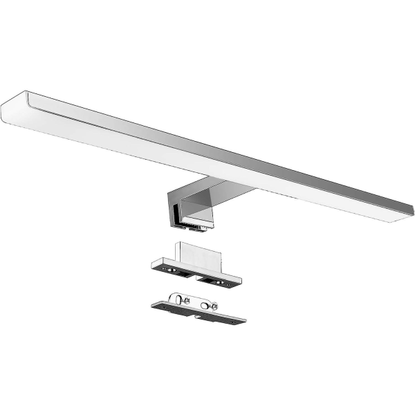 LED-spegellampa, 10 W badrumsspegellampa 820 lm 50 cm neutralvit 4000 K, IP44 230 V, 3 i 1 krom-nickel-legeringsstål LED-skåpsbelysning, pr