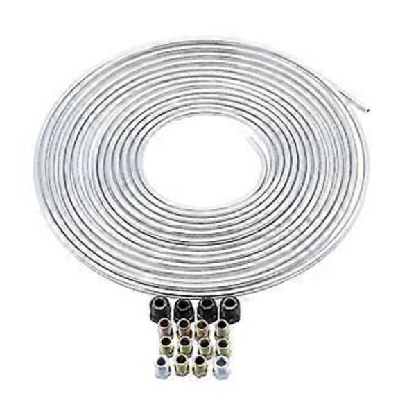 7,6 m 3/16 Od Stål Bremserør Sæt 3/16\" X 7,6 m Med 16 Forskellige Fittings