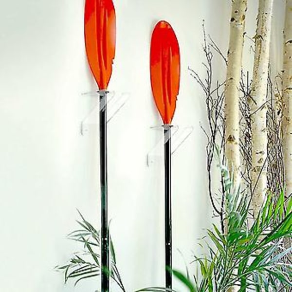 2 stk. Akryl K Padle Rack Tilbehør Kano Sup K Padle Rack Båt Padle Display Hol
