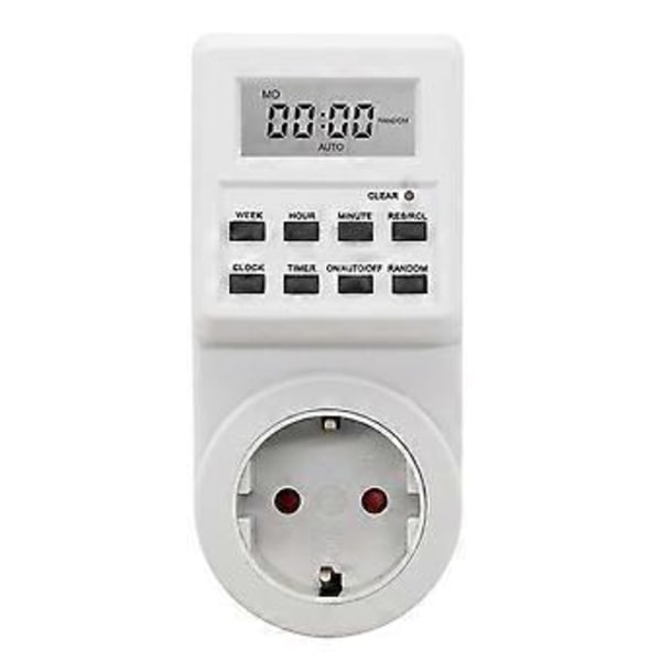Digital Timer Uttag Elektronisk 24h Kök Timer Programmerbart Uttag EU-kontakt