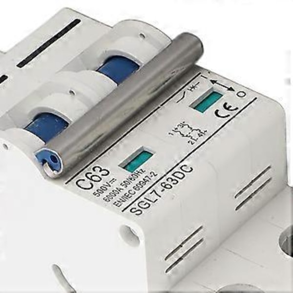 DC500V 2P Pienikokoinen DC-katkaisija Oikosulku Ylikuormitussuoja 35mm Kiskoasennus PV-katkaisija 63A