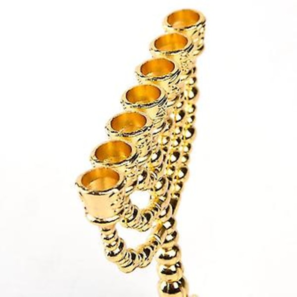 En Meh -hs Religs Lysestake Hanukkah 7 Arm Meh -s