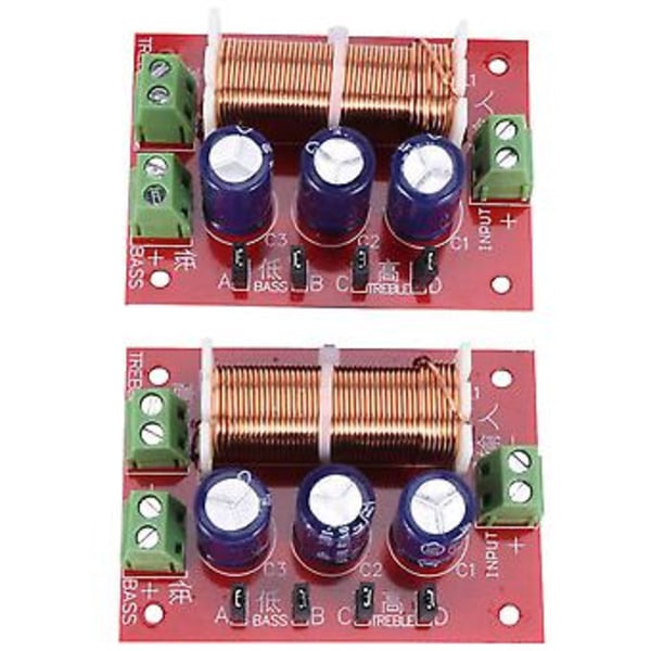 2kpl 400W Ser Over 2 Way O Adjment Diskanttikaiuttimet Sers Suodatin Jakotaajuus F