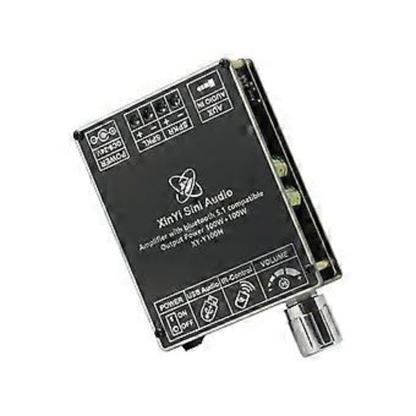 HIFI Klass 100Wx2 Stereo Bluetooth Digital Förstärkarkort Modul TPA3116 med Fjärrkontroll Y100H Modul