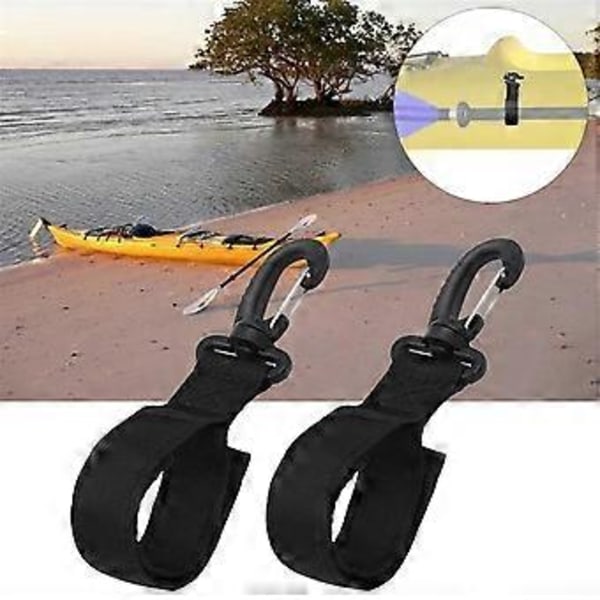 Paddle Opbevaringsclips Paddle Holder Kajak Båd Fiskestang Holder Clip, Oppustelig Båd Paddle Åre Rem Webbing