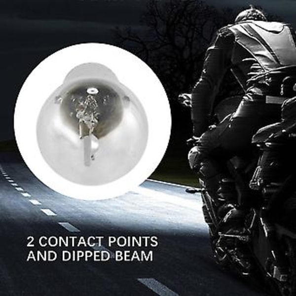 Cycle Ing 10x Pære 12v 35w B35 Ba20d Glas Passer Til Gy6 Atv Knallert Scooter