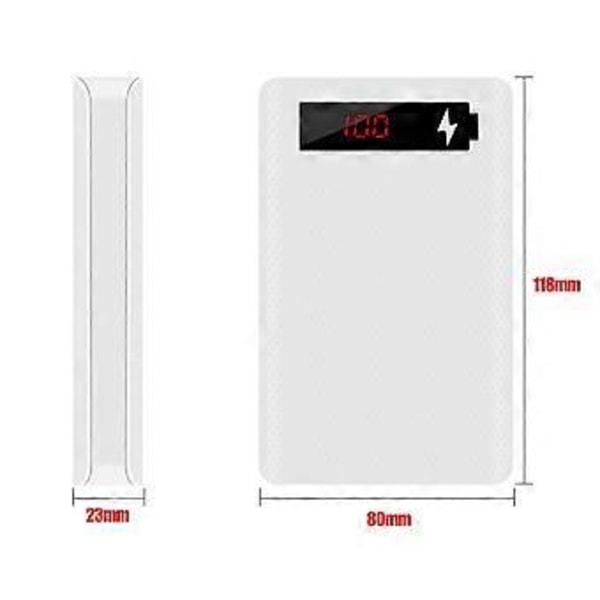 L5 LCD Display 5x18650 Batteri til Kabinet Powerbank til Skal Opladerboks Uden