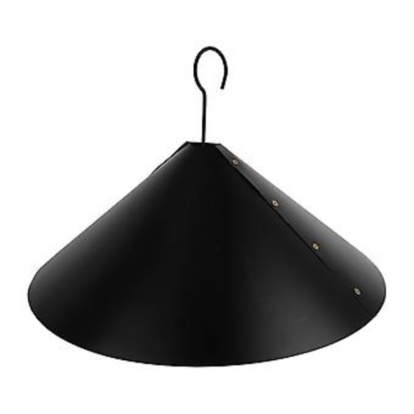 Ekorre Flapper Professionell Galvaniserat Stål Förhindrar Stöld Ekorre Barriär för Fågelmatare Svart Skruvstil (PVC-material, med Krok)