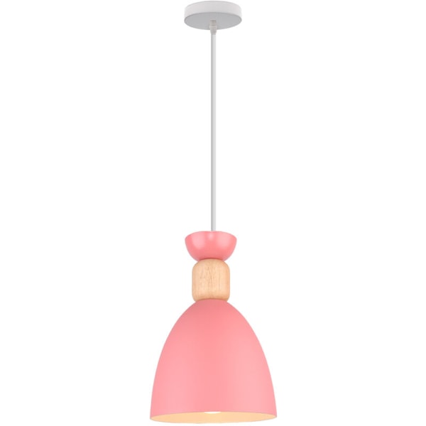 E27 Modern Takpendel Ljus Justerbar Kronljus Inomhus Hängande Lampa Rosa