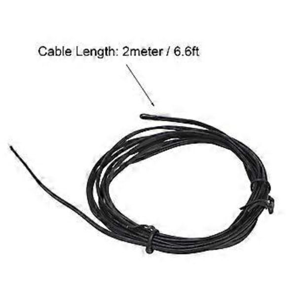 10 st NTC Termistor Temperatursensor Sond Droppformad Spets Epoxiharts Kontakt 2 meter 5K B3950