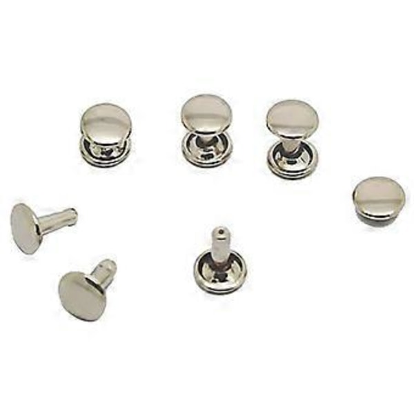 100 st DIY Nitar Metallplatta - Silver