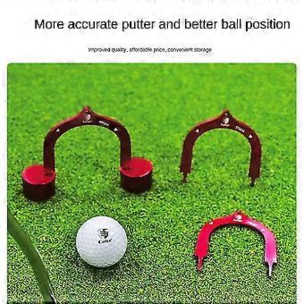 3 Dörrar Putter Tränare Golf Putting Gates Siktmål Port Spel Dörr För Inomhus Hemmakontor Golf Tr