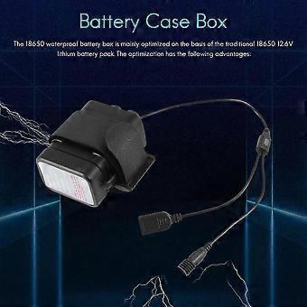 Vedenpitävä DIY 6x Kotelo 12V DC ja USB Virtalähteellä Pyörän LED-valolle, Matkapuhelimelle, Reitittimelle