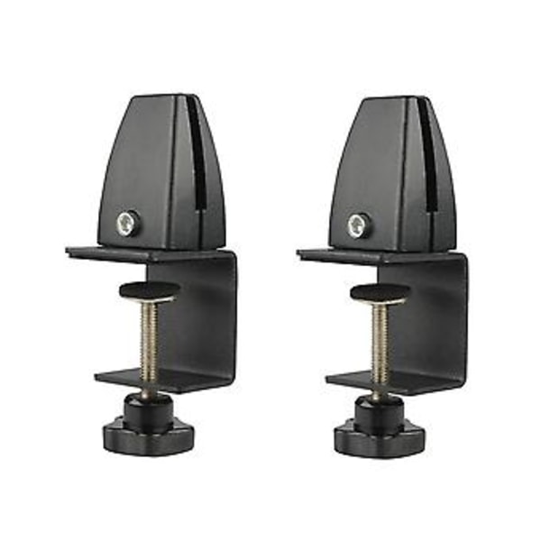 2 stk. Legeringsglas Klips Justerbar Mobil Skærm Klips Skrivebord IT Klips