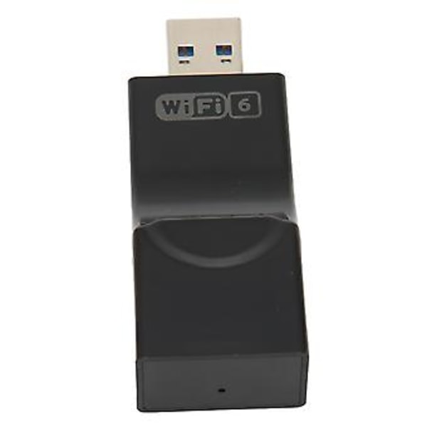 USB WiFi 6 Adapter 2.4 5.8G Dual Band WPA3 Kryptering 1800Mbps WiFi Adapter med 2 2dBi Antenne til PC til Windows 11 10