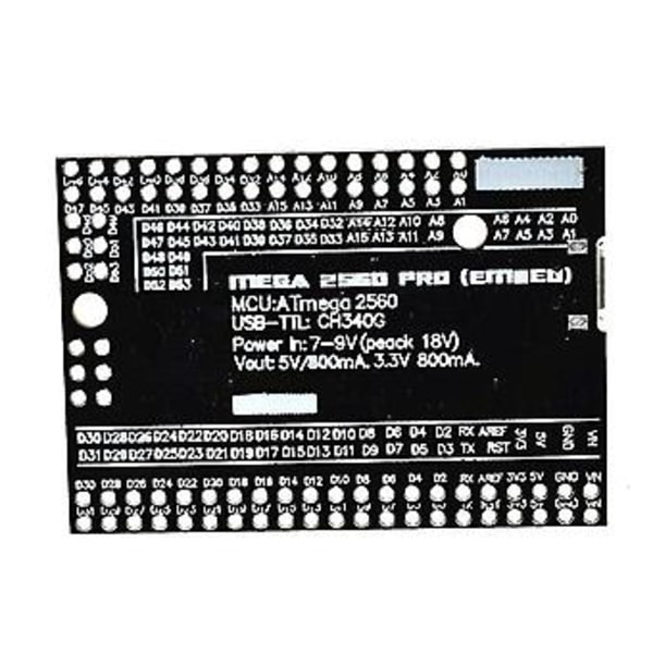 2560 Pro Mini 5v(innebygd) Ch340g At2560-16au med Pinners Board For