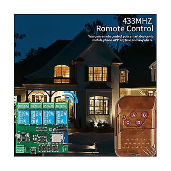 4-kanals Tuya Wifi S Diy R 7-32v Usb 5v 2.4g Wifi Hemautomatiseringsmodul För If