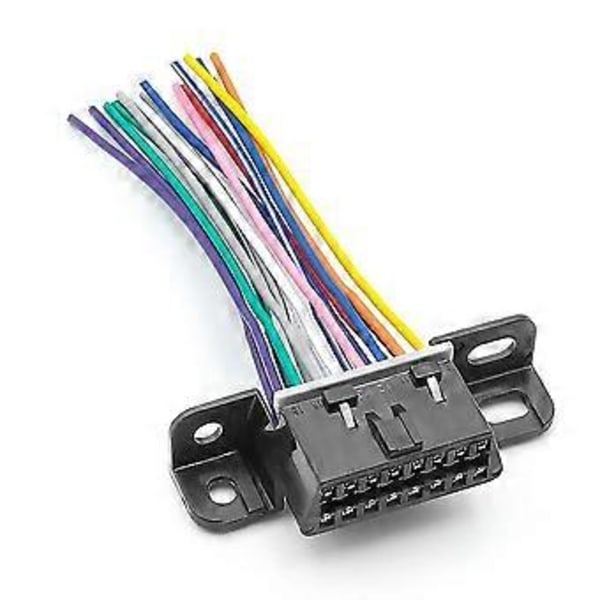 Komplett 16-stifts J1962F OBD2 Hona till Hane DIY Fast Kabelhärva Adapter Kontakt Plugg Instrumentbräda Port Kabel