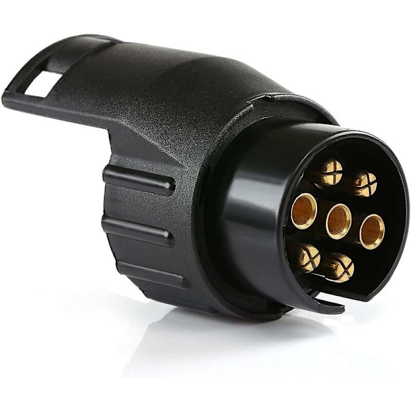 Trailer Socket Adapter, Universal Accessories, Waterproof 7 Pin to 13 Pin Towing Adapter Compatible with Car and Truck