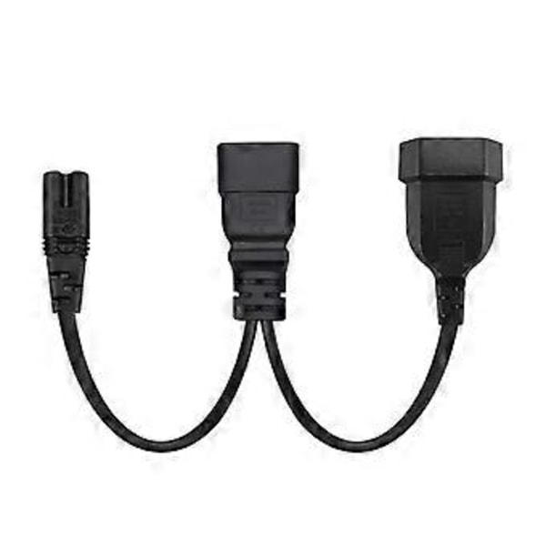 C20 Hane till EU4.0mm C7 Hona Kombi Strömomvandlare Adapter Kabel Sladd