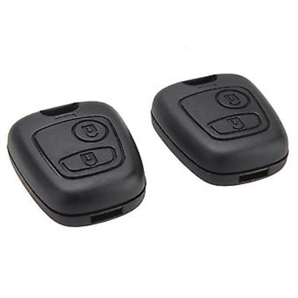 2 stk Fjernkontroll Bilnøkkel Deksel S For C1 C4 107 207 307 407 206 306 406
