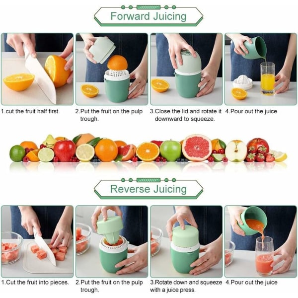 Manuel citruspresser citronpresser, citronformet dobbelt manuel frugtpresser, manuel citronpresser til citroner/limefrugter/appelsiner/appelsin/grapefrugt