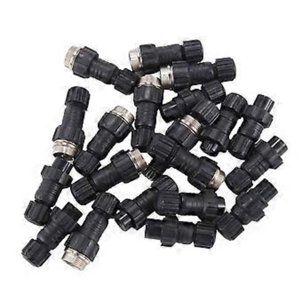 10 Sett GX16 M16 QL16 Plast 16MM Luftfart Plugg Hann Hunn Dokking Panelmontert Kobling 2 Pins