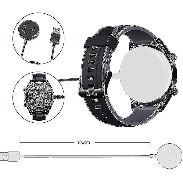 Trådløs magnetisk lader for Watch Gt/ Magic/gt 2 /gt Active, erstatningsladekabelholder for Huawei Gt/gt 2 /gt Active Smartwatch