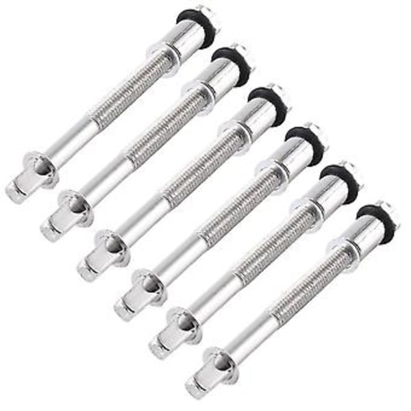 6 kpl Rummun Virityspultteja 6cm Metalliset Rummun Vanteet Lyhyt Ruuvi Virvelirummun Osat