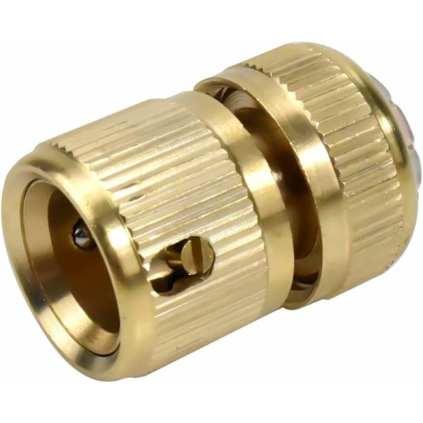 2 stk. Slangeende Hurtigkoblinger Fittings 1/2 Slange Rør Messing Have Slange Kobling Hurtigkobling Dele Hardware til Havevandingsslange Pip