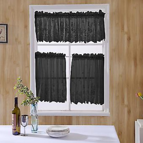 Mörkläggningsgardin Polyester Mörkläggningsgardin Kök Kaffegardin för Hushåll Sovrum
