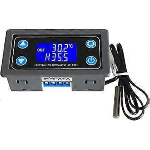 Digital Temperaturkontroller 12v 24v LCD-skjerm Digital Termostat Høy Presisjon Temperaturkontrollmodul Kjøling Og Oppvarming Automatisk Bryter B