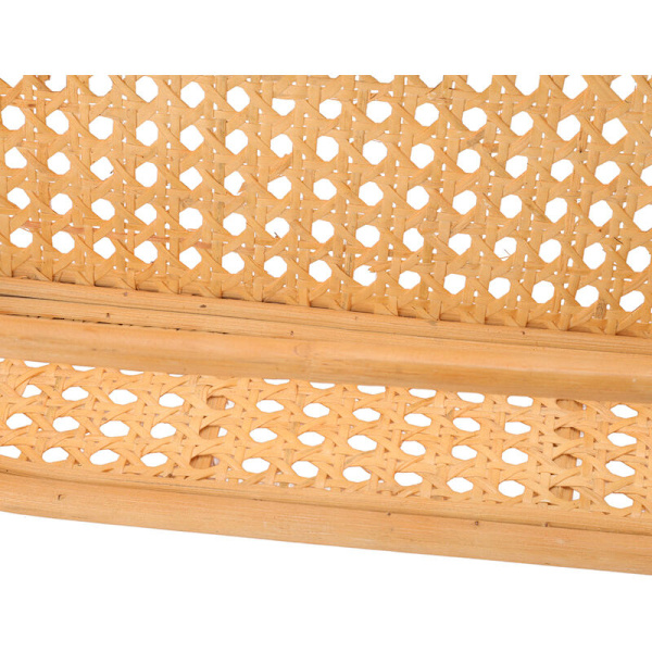 Rattan vägg hylla handgjord hållbar naturlig rotting hängande vägg förvaring hylla för badrum kök vardagsrum