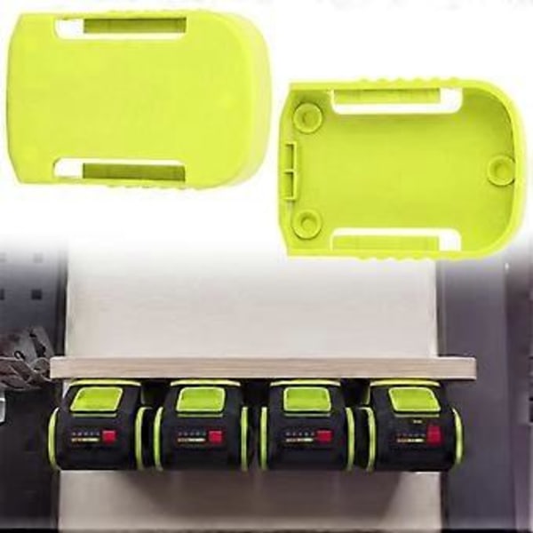 5st Batteriförvaringsställ Fodral för 5-stifts 20V Batteri Pyloner Spänne Hållare Väggfäste Dockningsstation A