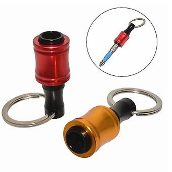 12 stk. 1/4 tommers sekskantbits holder nøkkelring, nøkkelringforlenger skrutrekkerbitsholder sokkel Ad