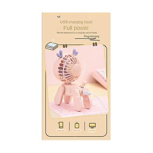 Mini Pöytätuuletin Rotta Söpö Ladattava USB S Sähkötuuletin Opiskelija Asuntola Rotta