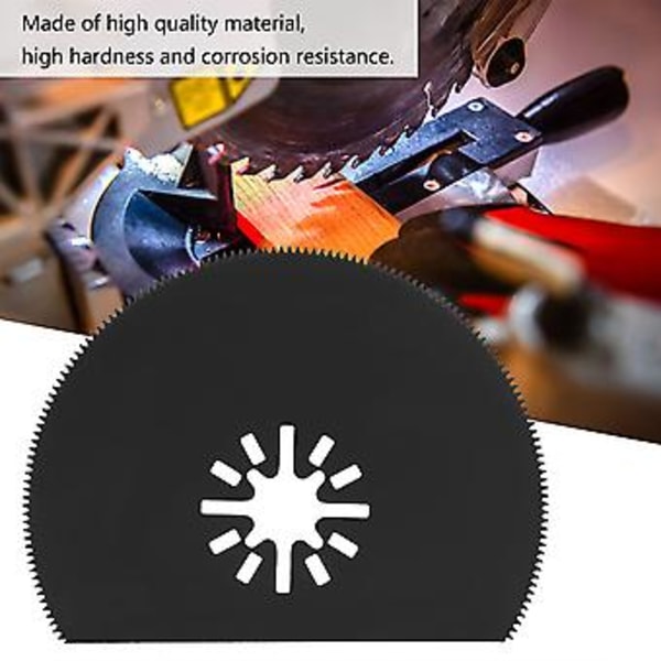 10 stk. 80 mm halvsirkelformet sagbladsegment i karbonstål for oscillerende multiverktøy