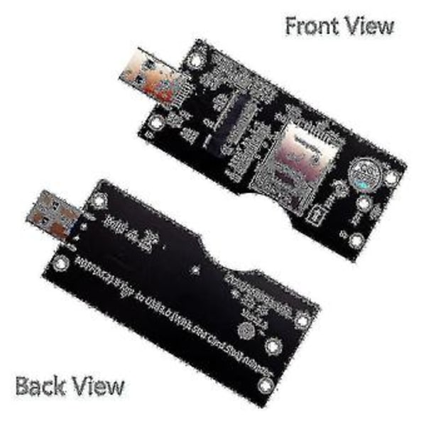 Ngff M.2 Key B Till Usb 3.0 Adapter Expansionskort Med Sim 8pin Kortplats För Wwan/lte 3g/4g/5g Modu