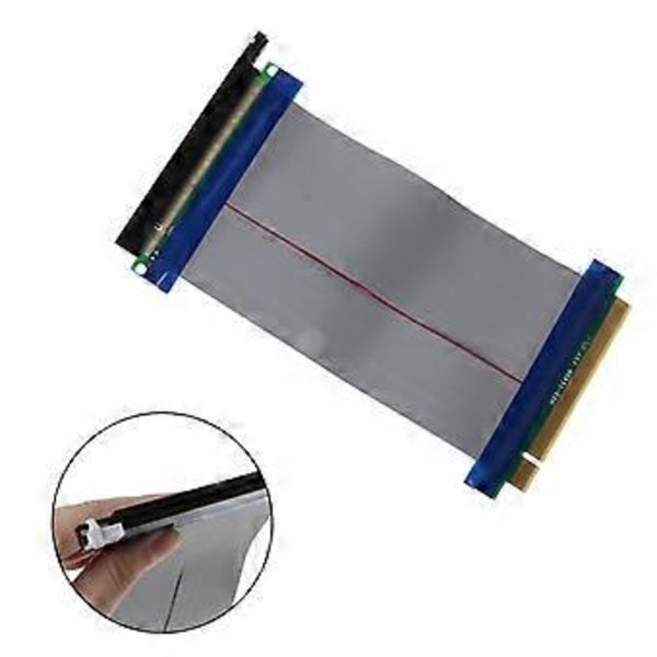Højkvalitets PCIe 16X PCI for Express PCI-E 16X til 16X Riser Extender Kort Adapter Fleksibelt Kabel