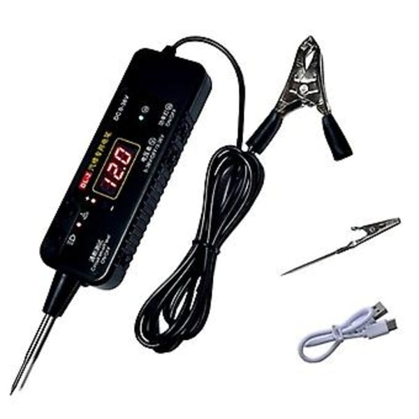 Digital Voltmeter Kredsløbstestlys med Summer Måle Test Pen Probe