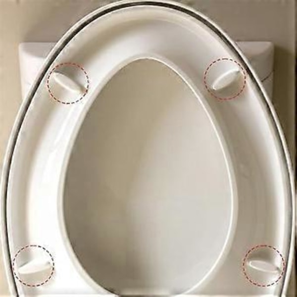 8 st Toalettsits Bumpers, Gummi Toalettsits Bumper Service Kit Halkskydd Toalettsits Ersättningsdelar Tillbehör