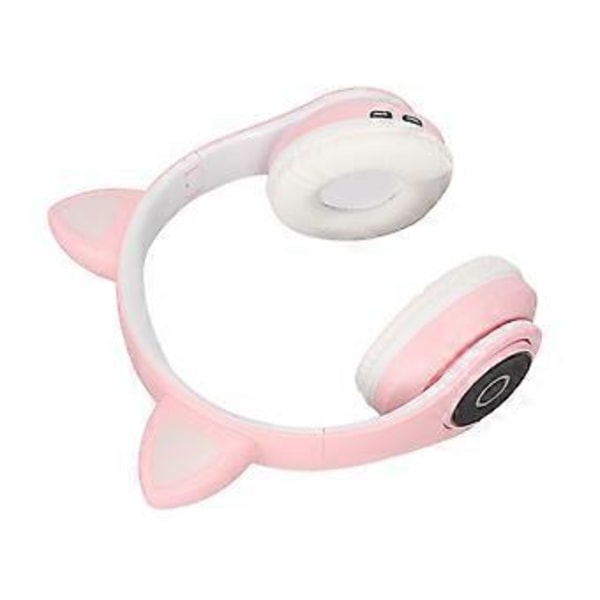 LXB39A Kissan Korva Bluetooth Kuulokkeet Söpöt Säädettävät Basso Kannettavat Langattomat Bluetooth Kuulokkeet Äänikaapelilla Lapsille (Pinkki)