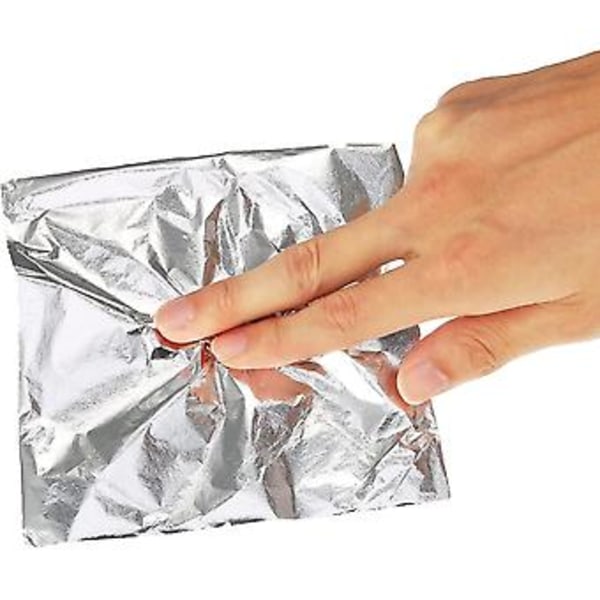 200 Falske Blader For Kunstprosjekter DIY Hjemmehåndverk Dekor 14 x 14 cm (sølv)(4-d-1)